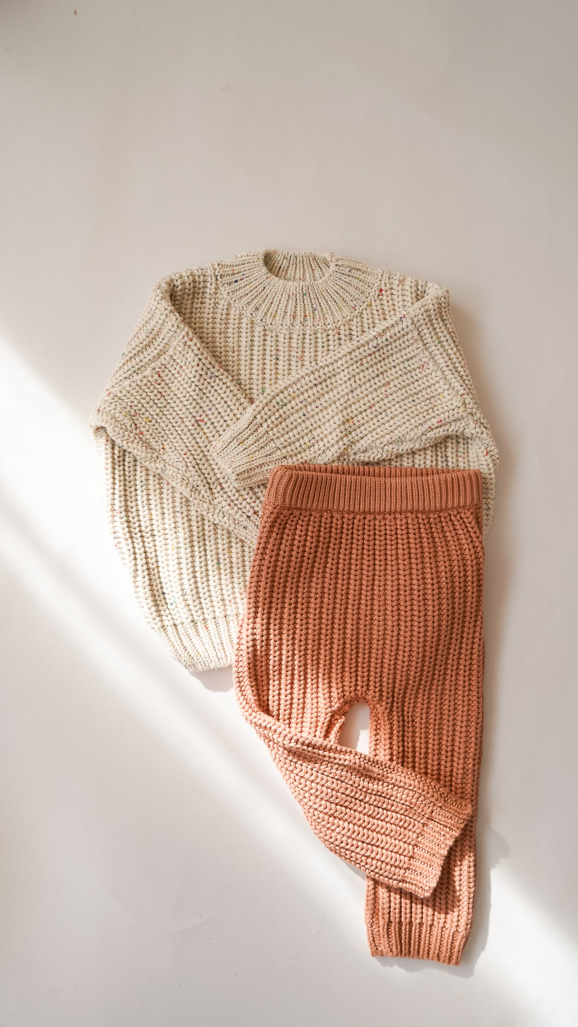 Chunky knitted legging