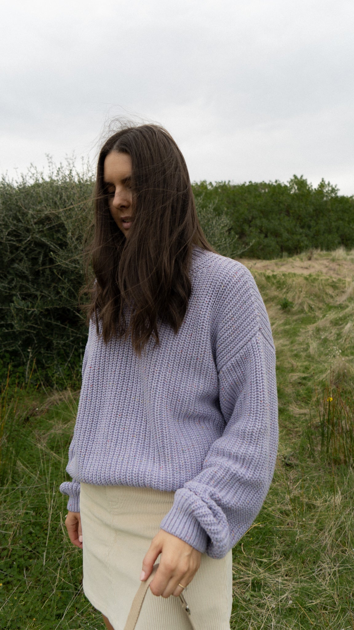 Lavender Sprinkle Sweater