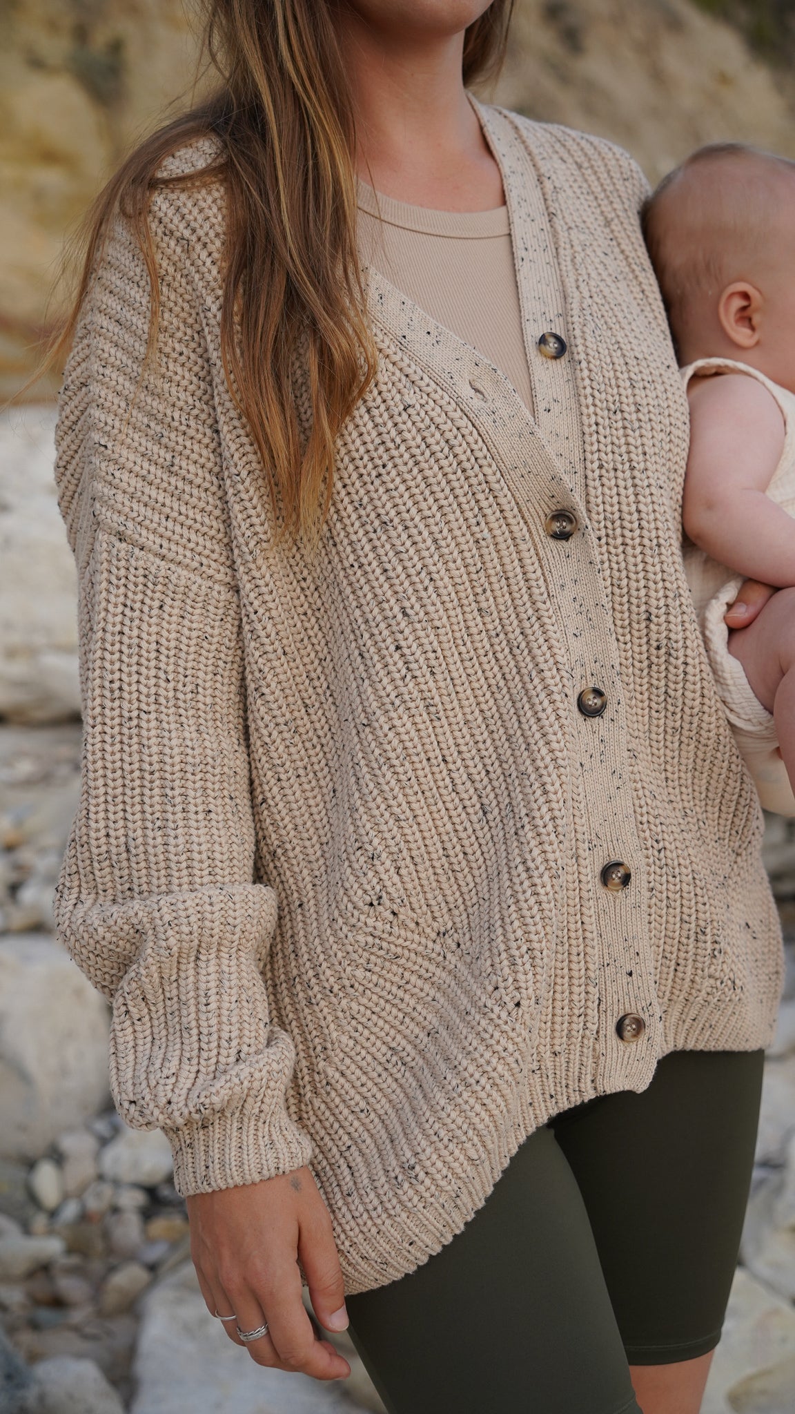 Speckled Relaxed Cardigan | Preorder